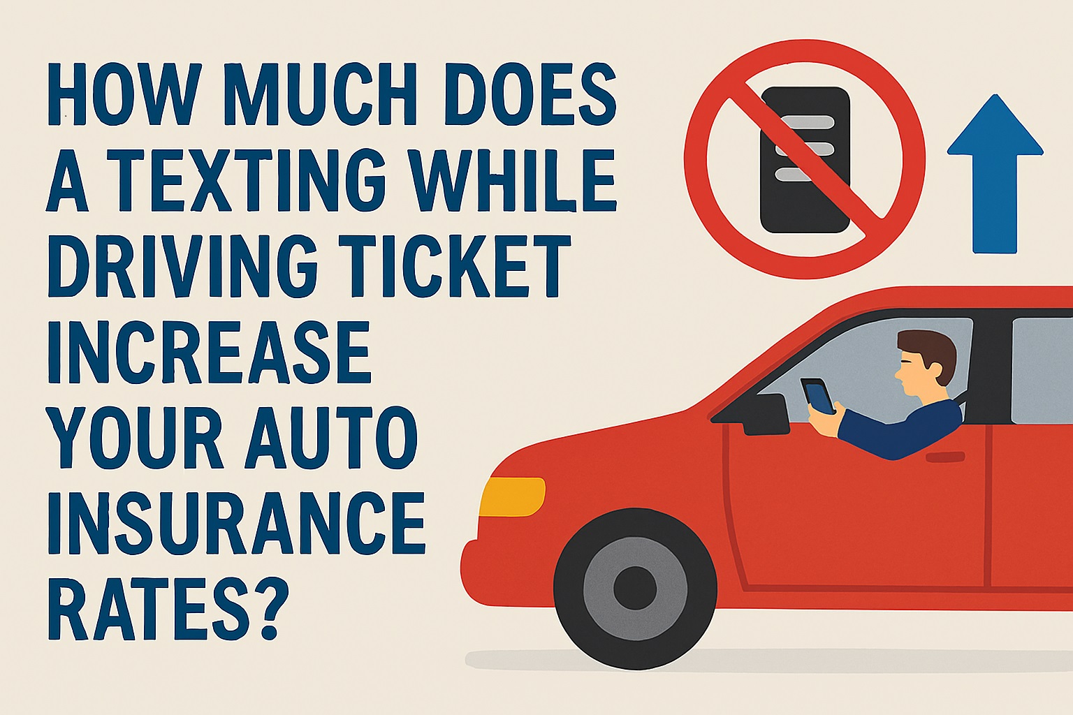 How Much Does a Texting While Driving Ticket Increase Your Auto Insurance Rates?